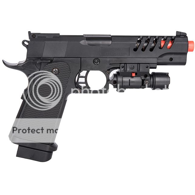 UKARMS TACTICAL M1911 SPRING AIRSOFT PISTOL HAND GUN w/ LASER SIGHT 6mm